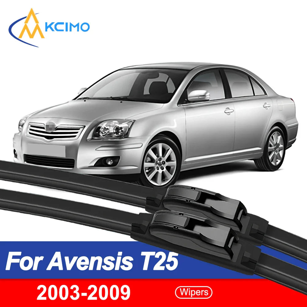 For Toyota Avensis T25 2003-2009 2004 2005 2006 2007 2008 Front Windshield Wiper Blades 2pcs Windscreen Window Accessorie 24"16"
