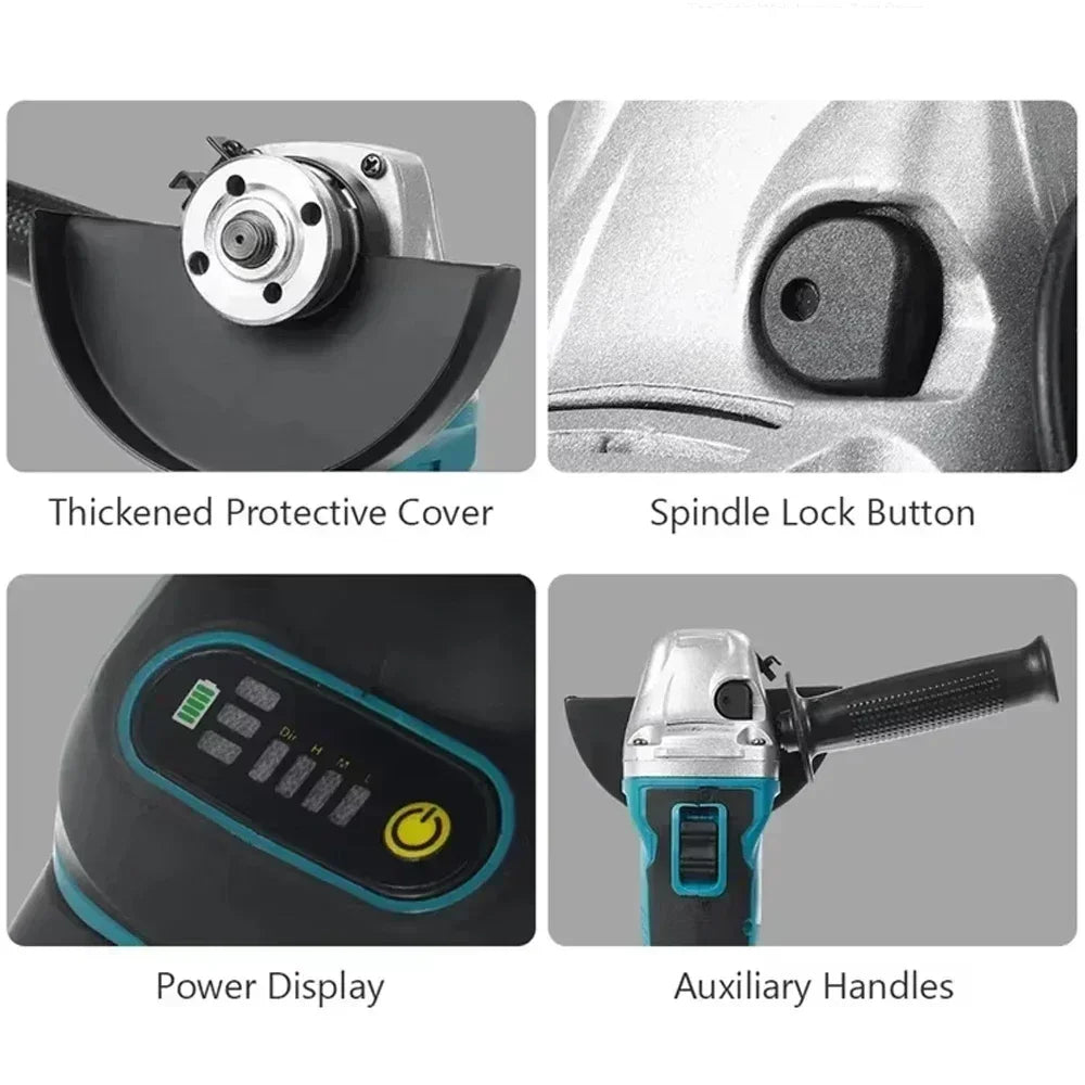 Original Makita DGA404 Brushless Angle Grinder Polishing Cutting Machine Cordless Angle Grinder Tool For Makita 18V Battery pin