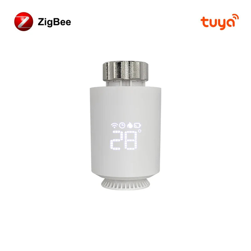 AVATTO ZigBee Thermostat Radiator Actuator Smart TRV Thermostatic Valve Temperature Controller Support Tuya Alexa Google Home