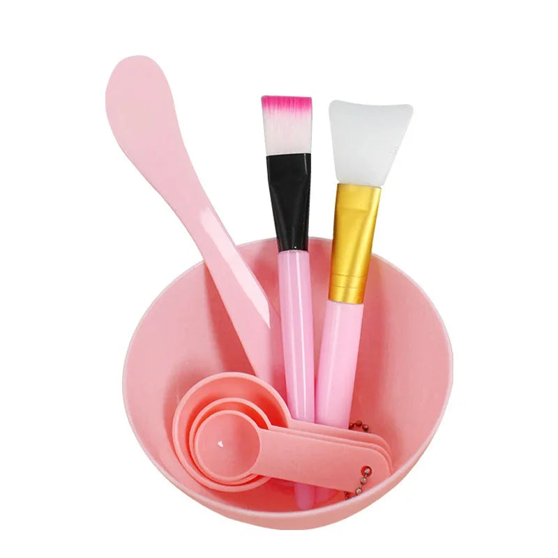 7pcs/set Facial Brush Mask Bowl Spoon Set DIY Mixing Skin Care Beauty Tools Cosmetic Supplies Face Skin Care Kit