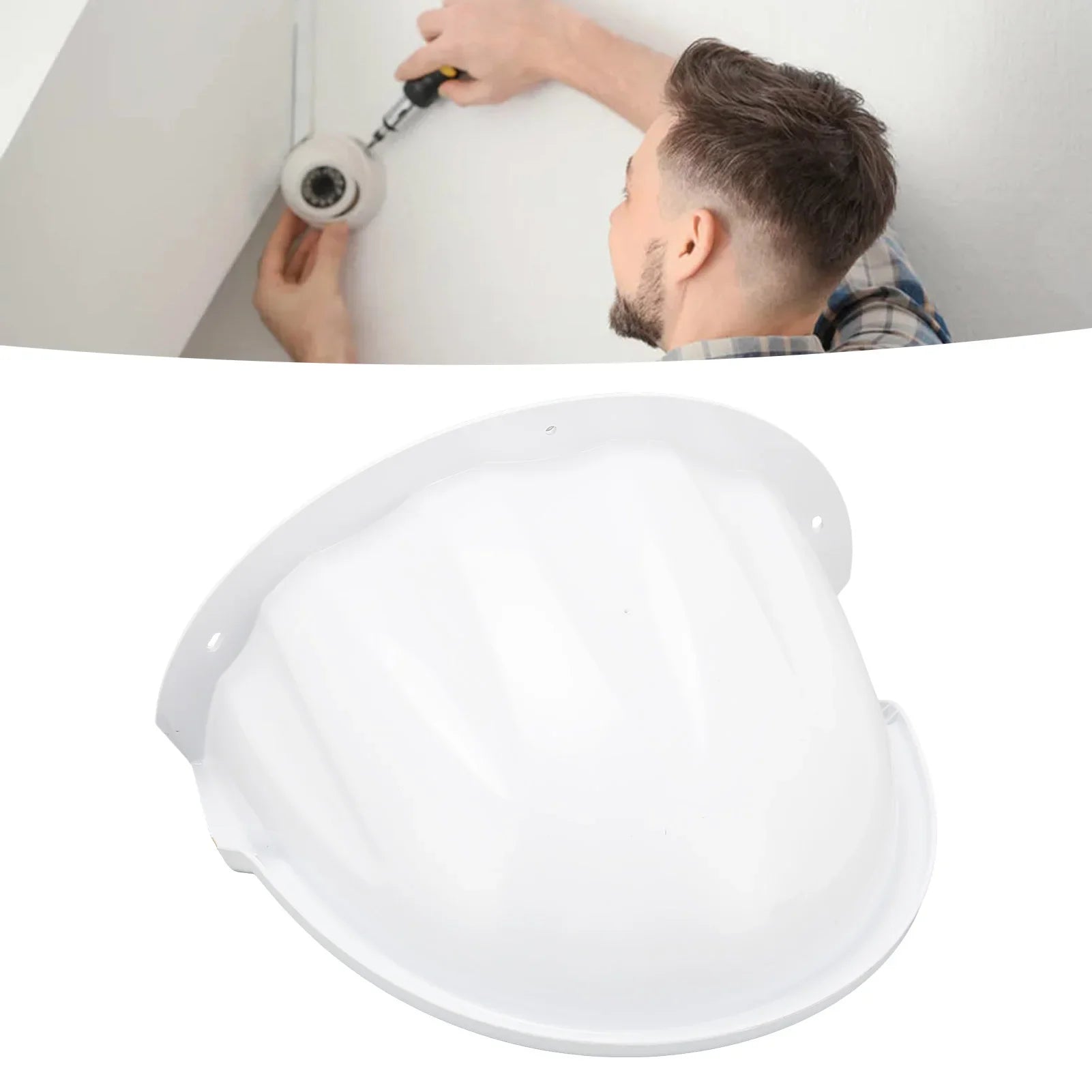 Protective Cover ABS Plastic Sunshade and Rain Cover Outdoor Surveillance Camera Cover