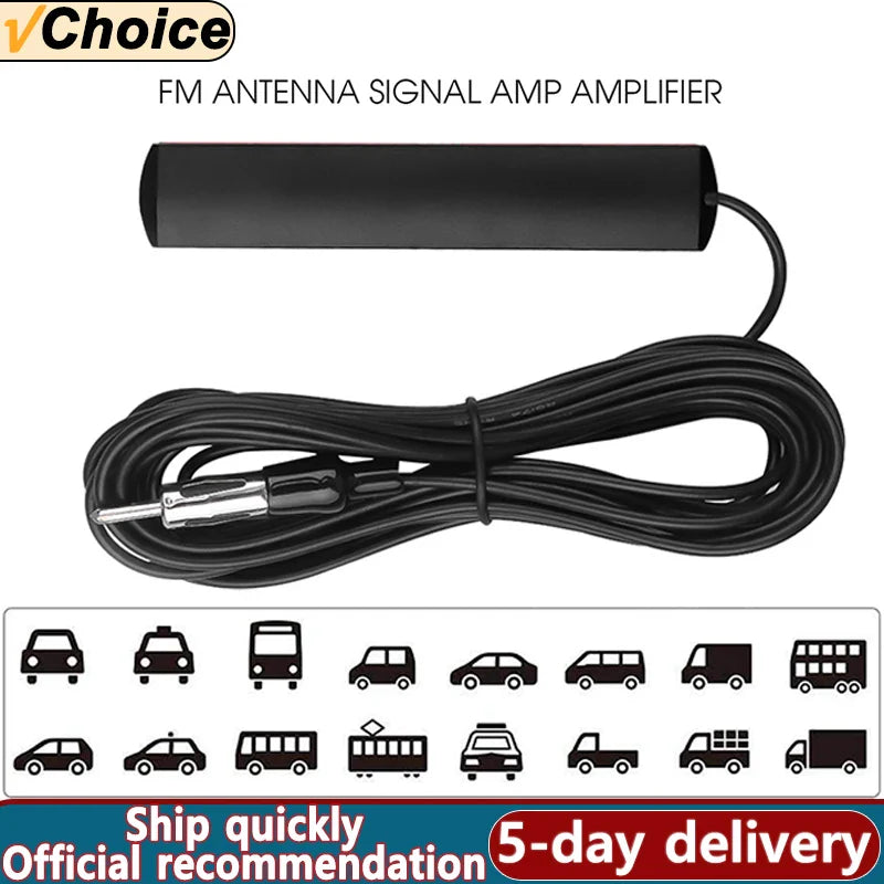 Car Radio FM Antenna ANT-309 Universal Car DAB Signal Amplifier Amplifier Radio Amplifier Car and Ship Signal Enhancement Device