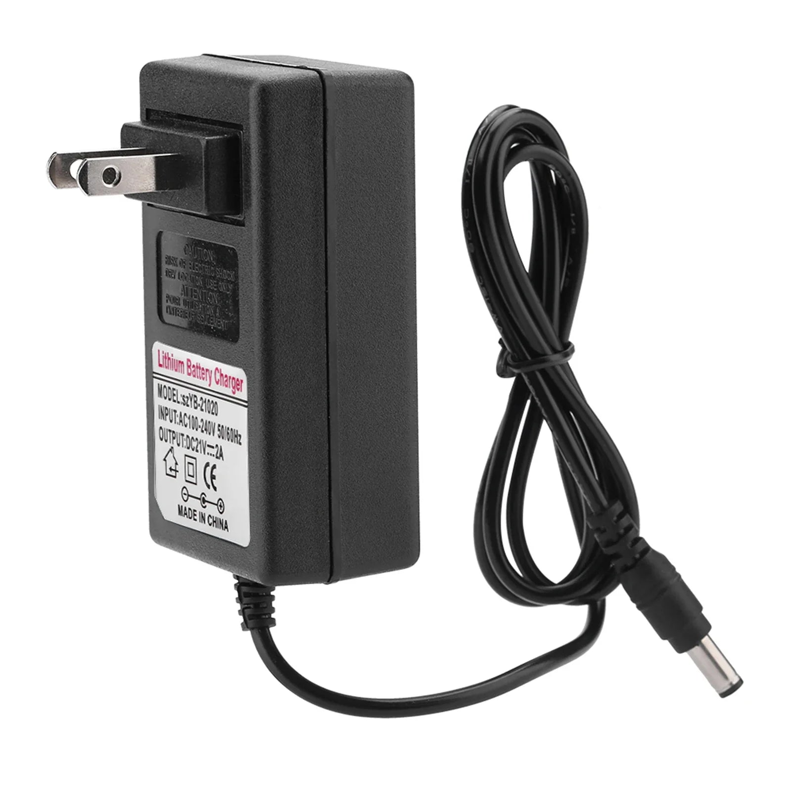 AC 100-240V DC 21V 2A Safe Charge Power Supply Adapter Lithium ion Battery Charger UK Plug