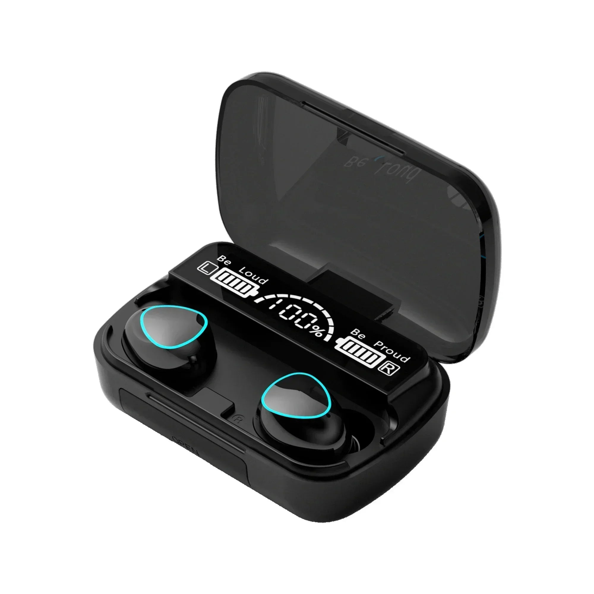 Original M10 Bluetooth Wireless Earbuds - Sports Headphones with Active Noise Canceling, Stereo Sound & Built-in Mic