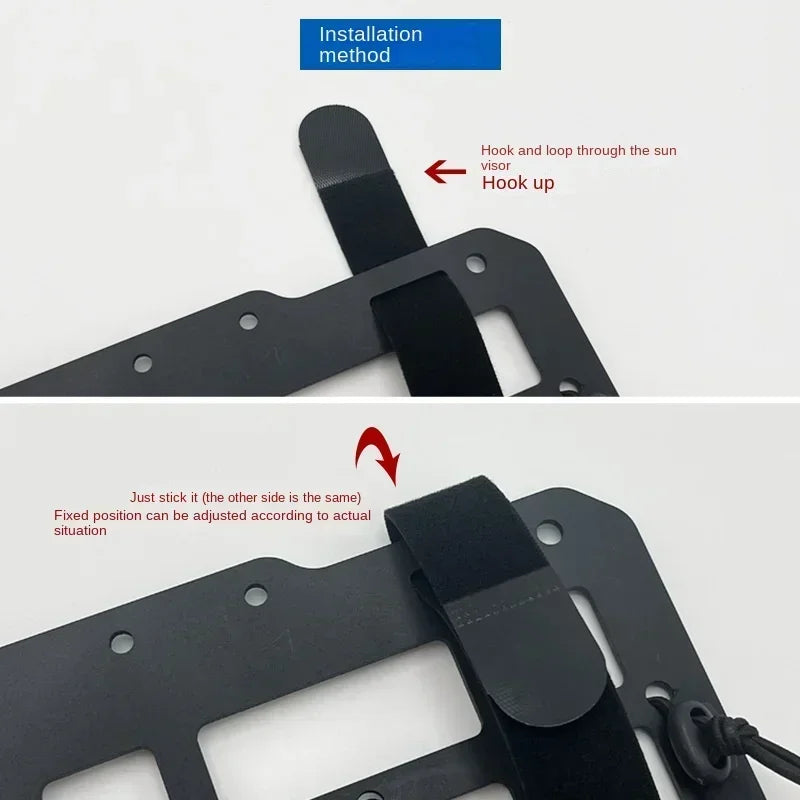 Tactical Sun Visor Organizer Vehicle Hanging Board Molle Panels  Accessories Molle Pouches EDC Tools Car Interior Modification