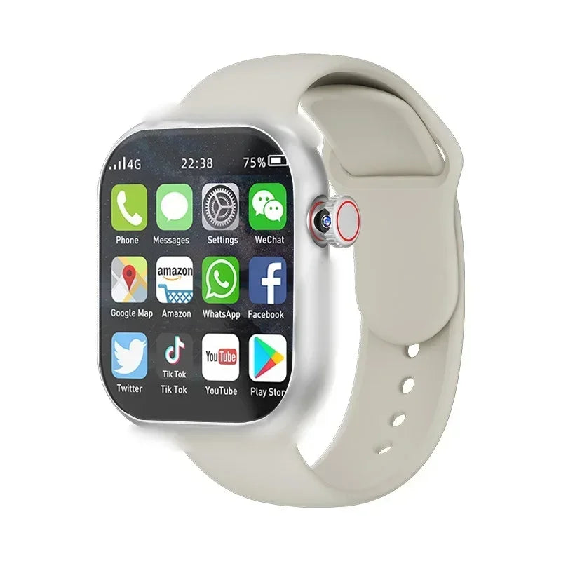 New VP19 Android Smart Watch Global Version Wifi GPS 4G 5G Full Network SIM Card Rotating Camera Video Call Google Play Adults
