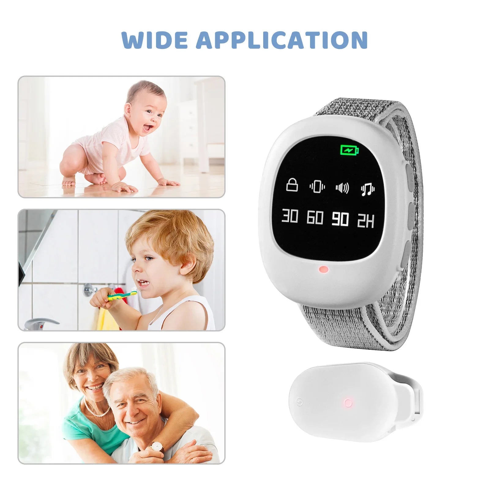 Professional Arm Wear Bedwetting Sensor Alarm For Baby Toddler Adults Potty Training Wet Reminder Sleeping Enuresis Plaswekker