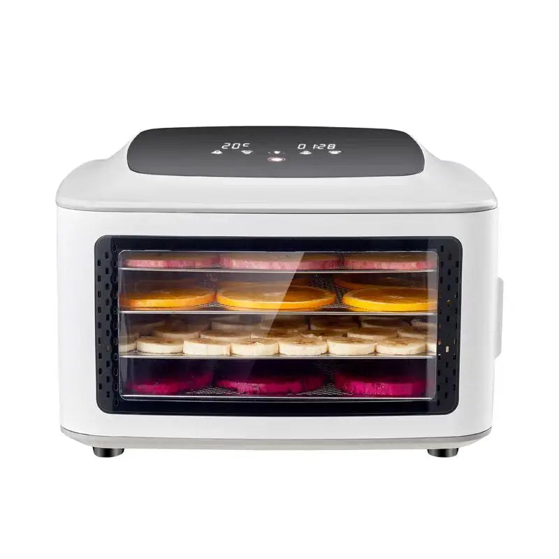 Digital Food Dehydrator - 4-Tray Electric Dryer for Jerky, Fruit, Pet Snacks - Precise Temp Control, 220V, BPA-Free Plastic