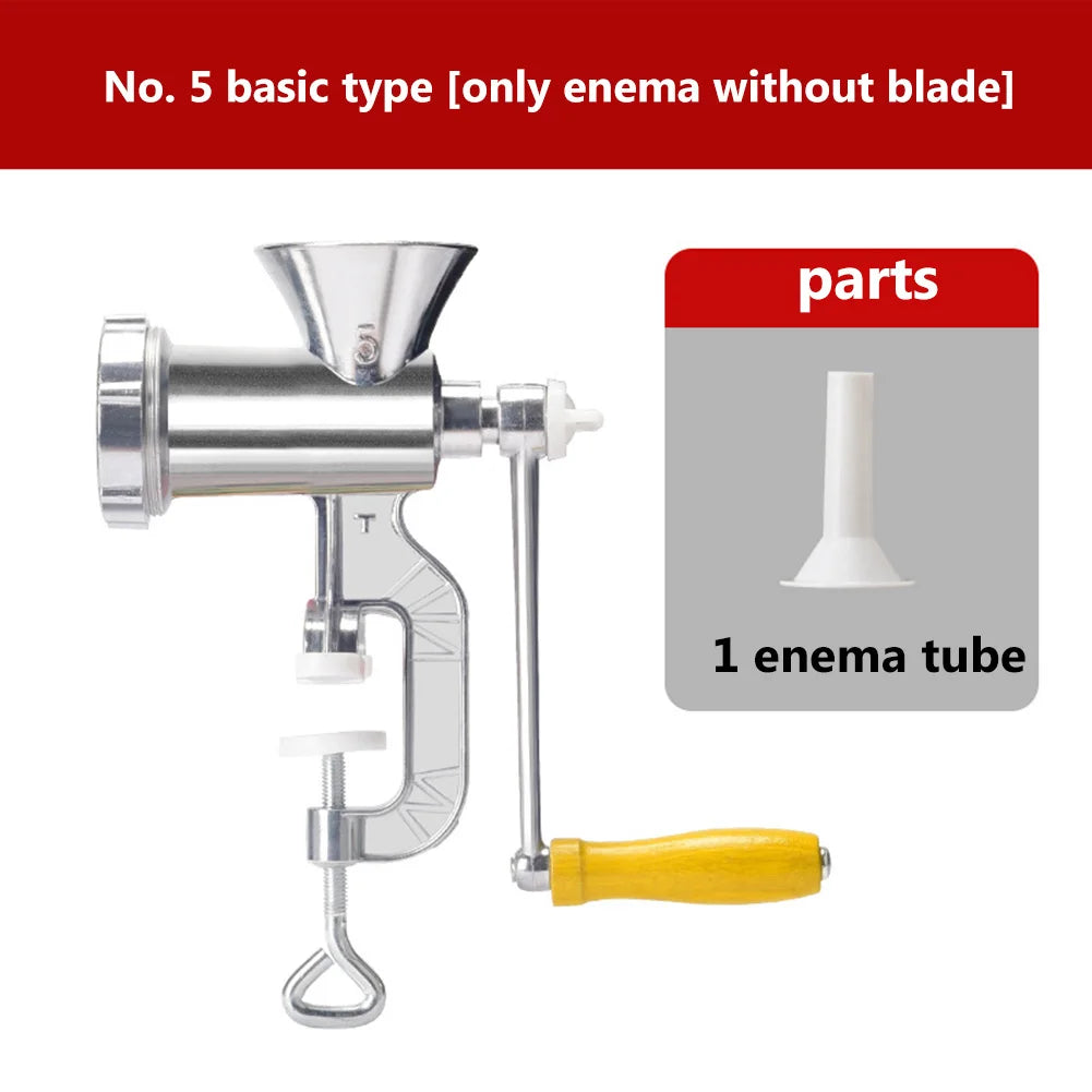 Handheld Manual Meat Making Mincer Grinder Cooking Tools Portable Noodles Sausage Stuffer Filler Hand Crank Accessories Kitchen