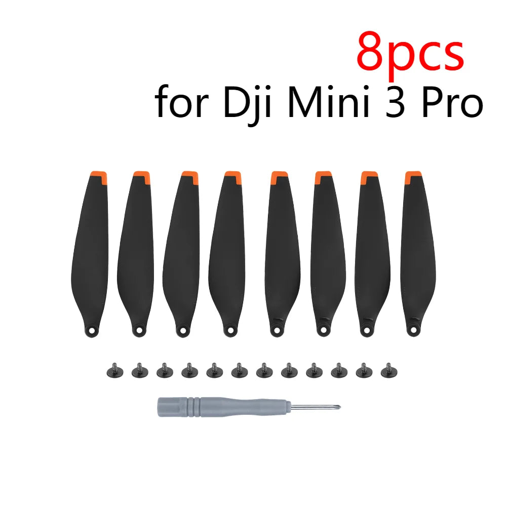8X Precise&Flexible Propellers for DJI Mini 3/3 Pro Props Blade Replacement Light Weight Wing Fans Spare Parts Drone Accessories