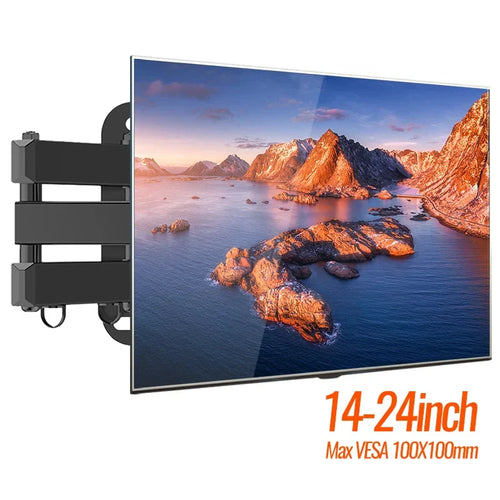 20° tiltable TV Wall Mount Bracket 360° Rotated Holder Universal TV Mount for 14 to 37 Inch Computer LCD LED Monitor Tablet PC