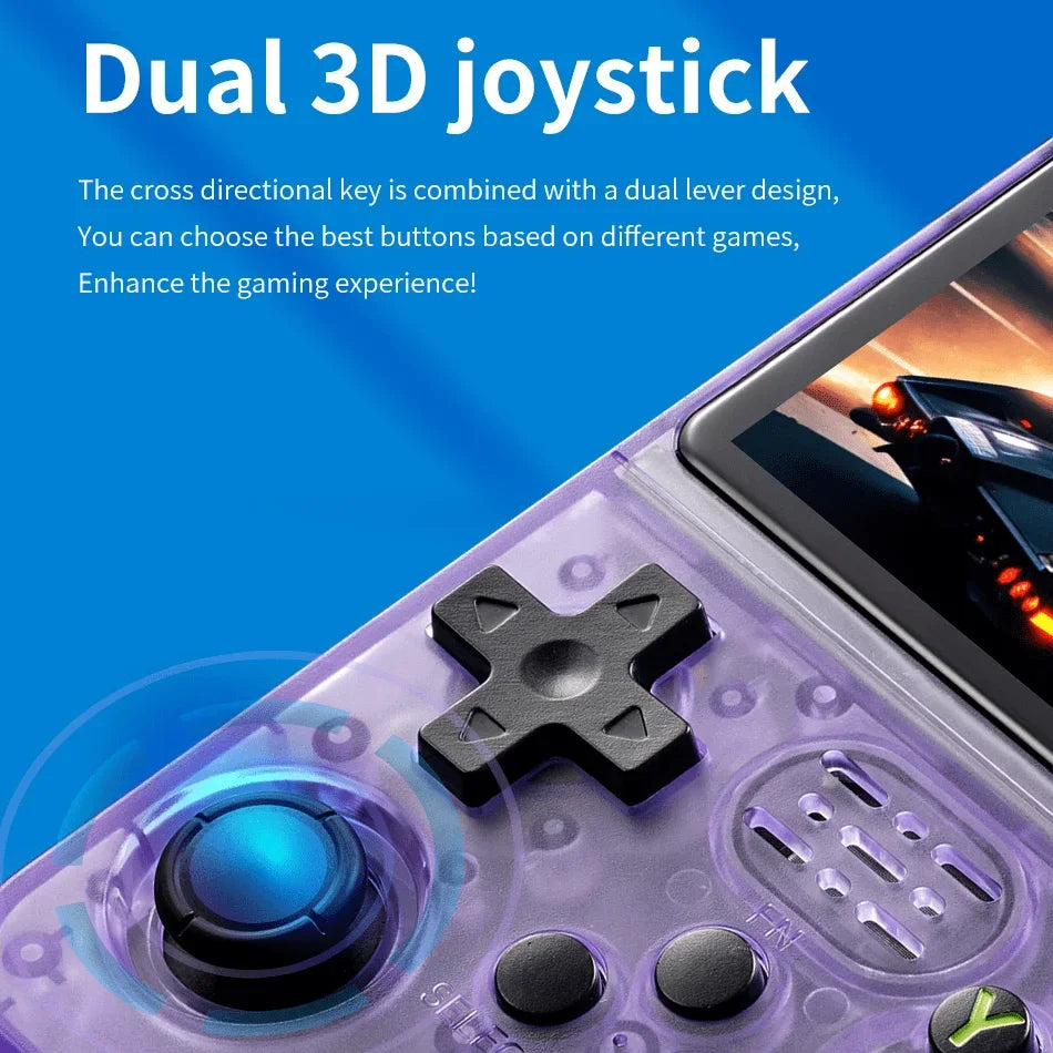 R36S Handheld Game Console Linux System 3.5-inch IPS Screen 64G 20000+ Games Portable Pocket Video Gaming Console