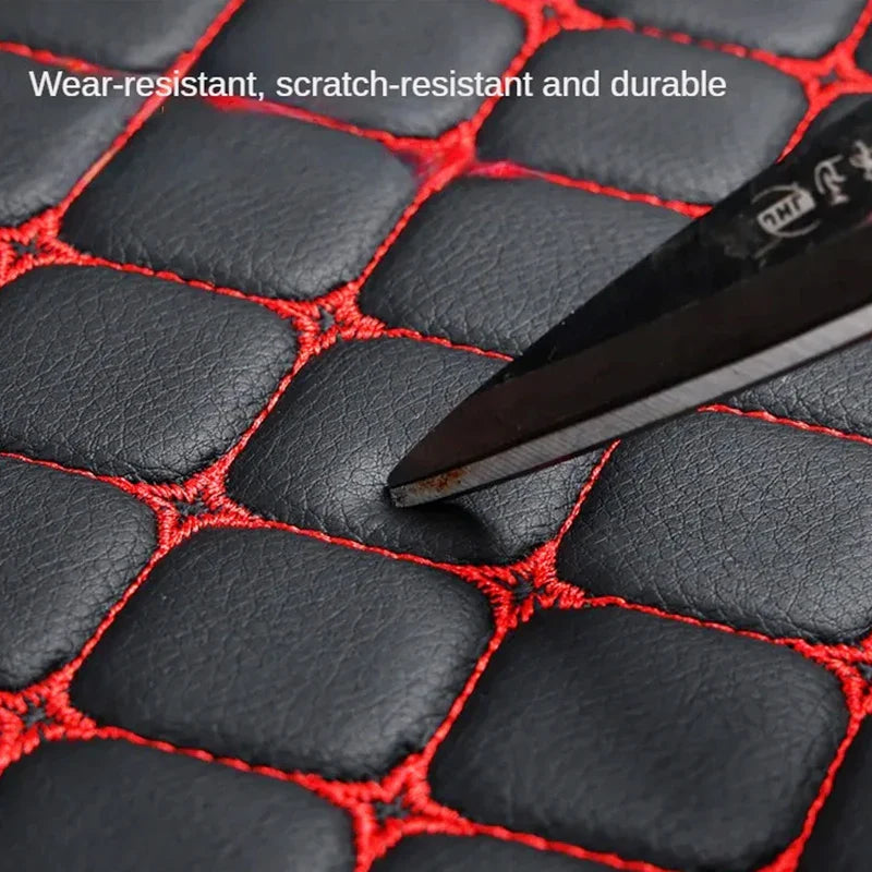 Kcimo Pu Leather Car Seat Cover Seat Back Soft Cushion Universal Front and Rear Car Seat Cushion Chair Carpet Pad Four Seasons