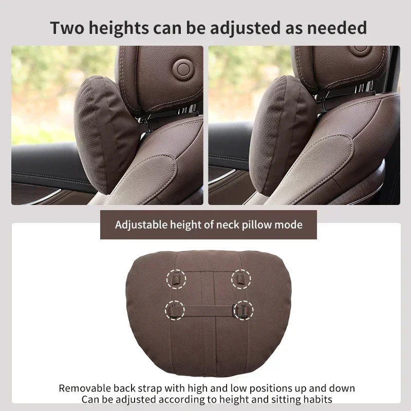 Top Quality Car Headrest Neck Support Seat For Maybach Design S Class Soft Universal Adjustable Car Neck Pillow Car Accessories