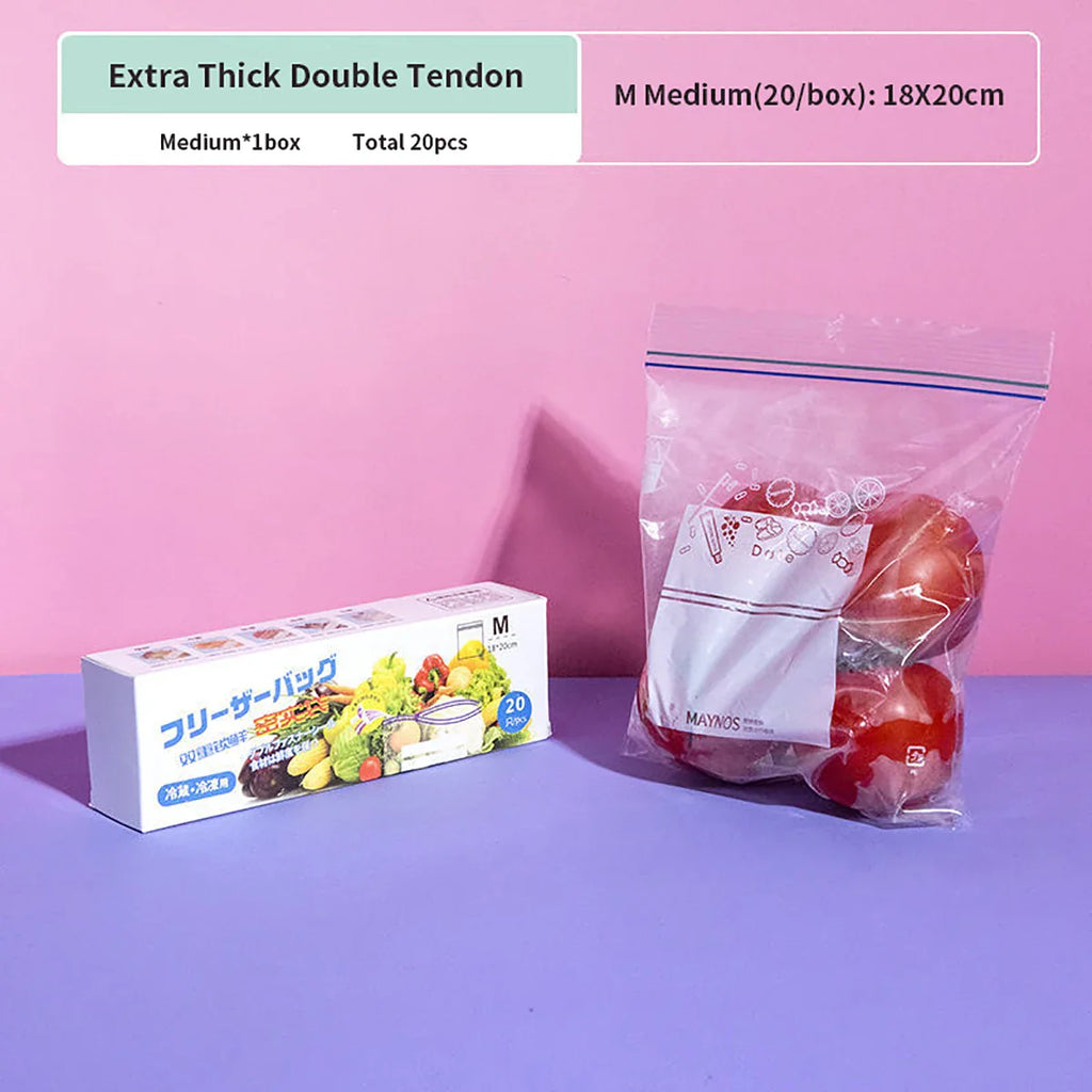 Double tendon preservation sealed bag, food grade refrigerator, frozen packaging, storage bag, thickened preservation