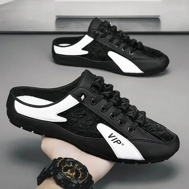 Men's Sneakers Summer Slippers for Men Trendy Men's Flat Bottom Casual Shoes Soft Sole Support Shoes