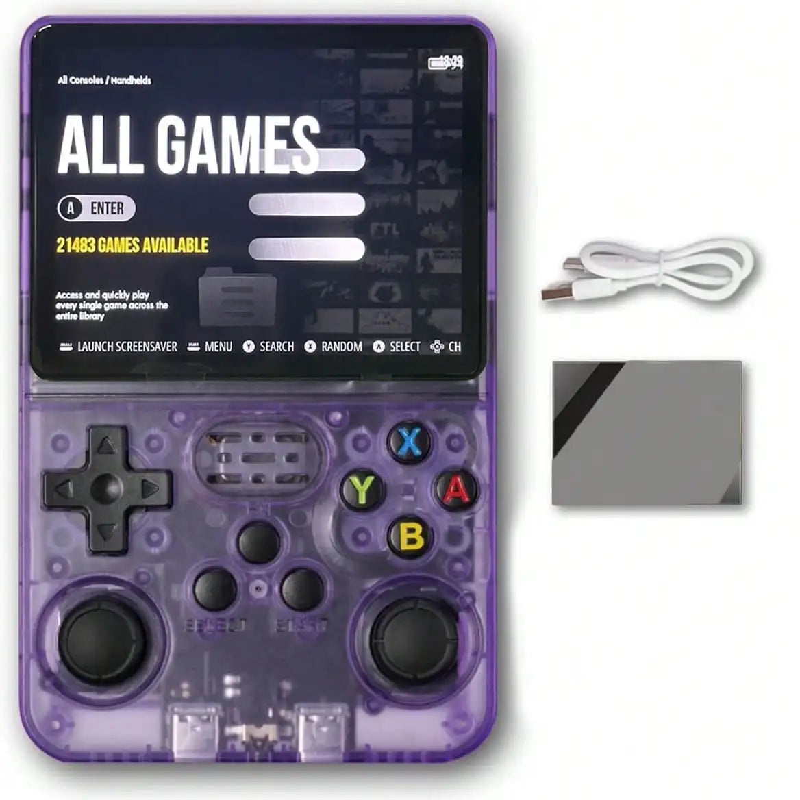 R36S Handheld Game Console Linux System 3.5-inch IPS Screen 64G 20000+ Games  Portable Pocket Game Console