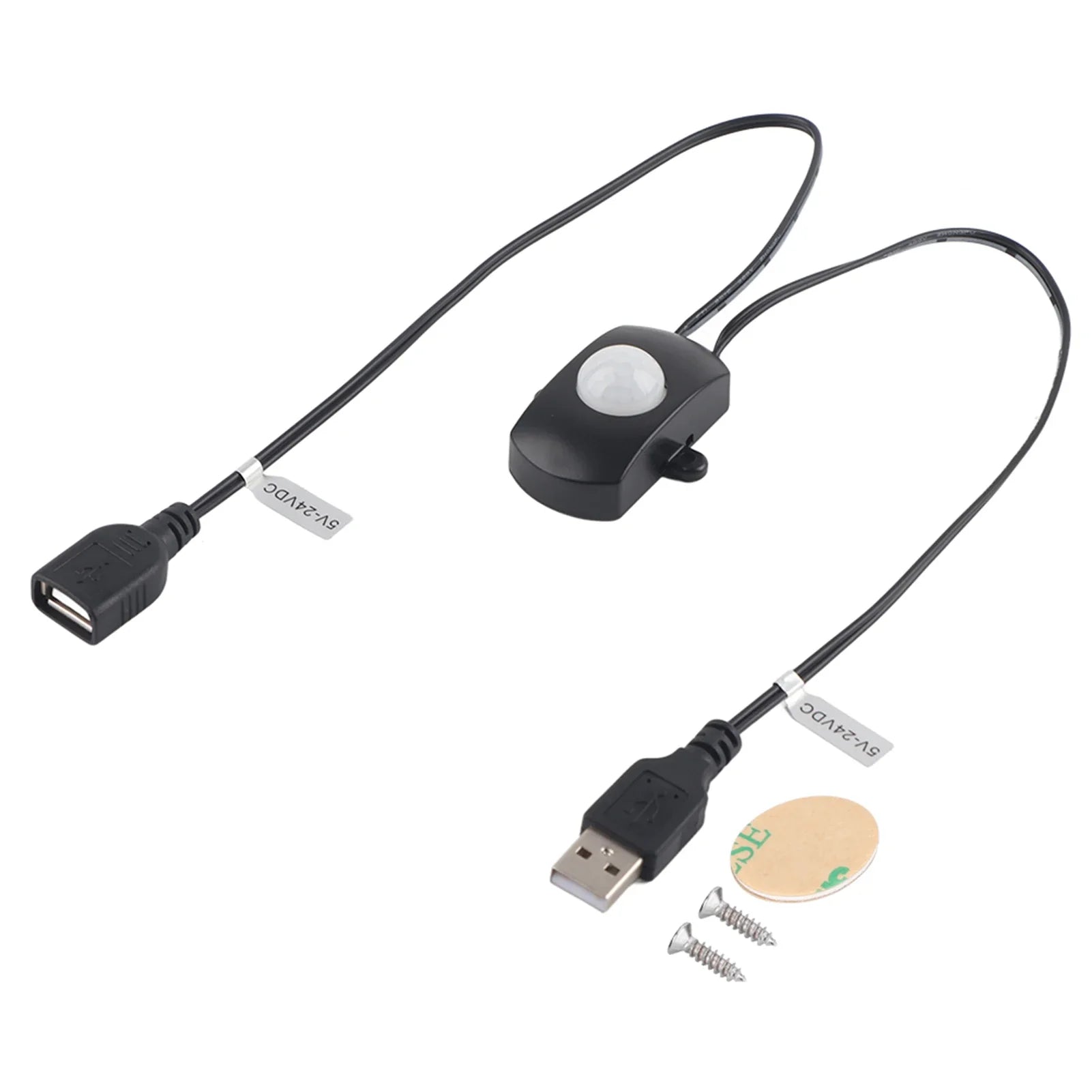 2A DC 5‑24V PIR Infrared Motion Sensor Detector Automatic Switch LED Strip USB Interface
