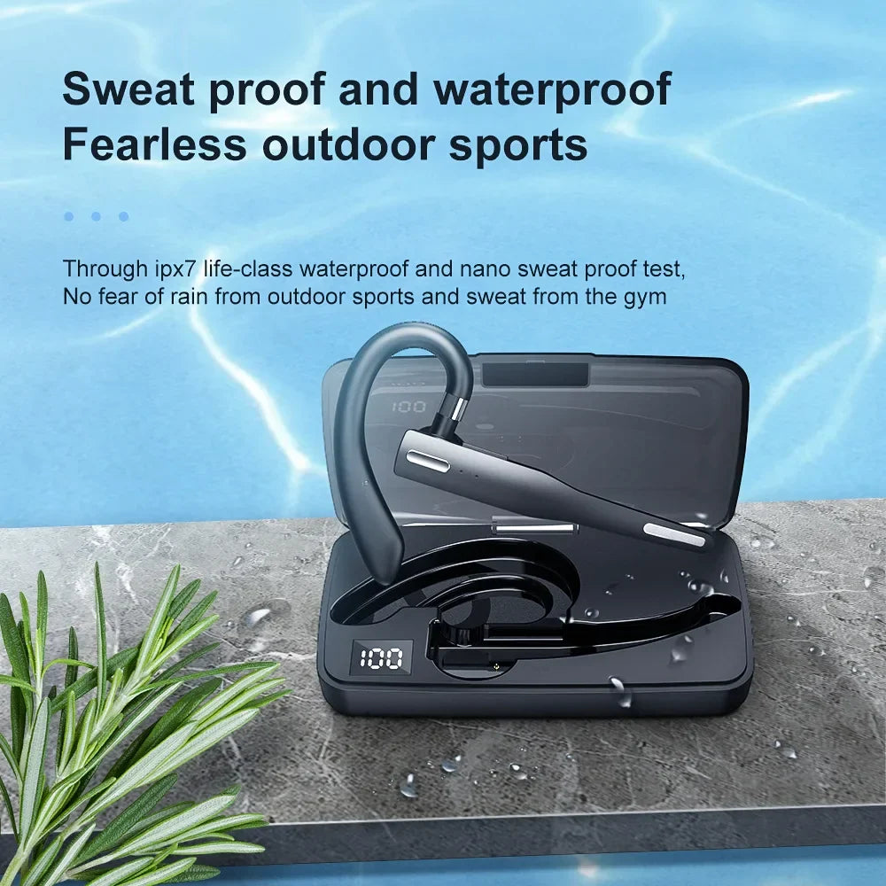 Wireless Bluetooth Headphones With Microphon Earphone ENC Noise Cancelling Handsfree Talking Headset Busines Auriculares Driving