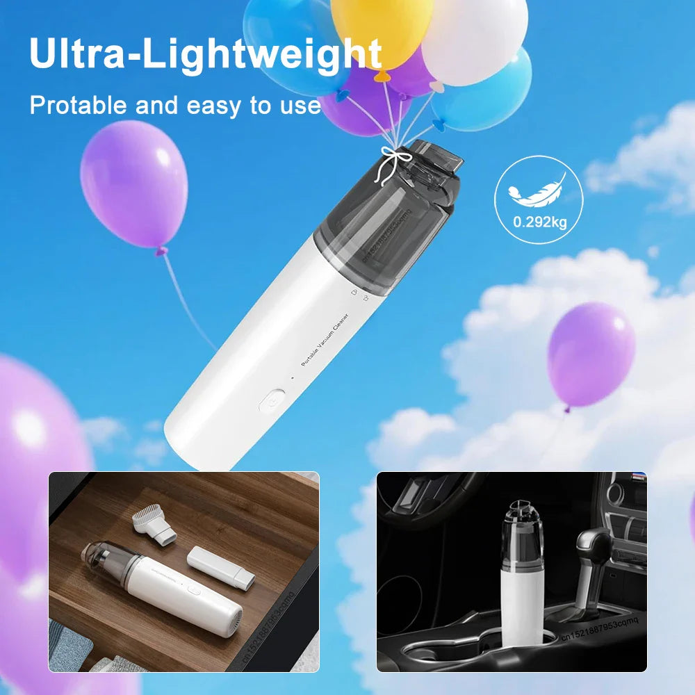 Car Vacuum Cleaner 13000PA Strong Suction Vacuum Cleaner USB Rechargeable Handheld Portable Car&Home Wireless Vacuum Cleaner