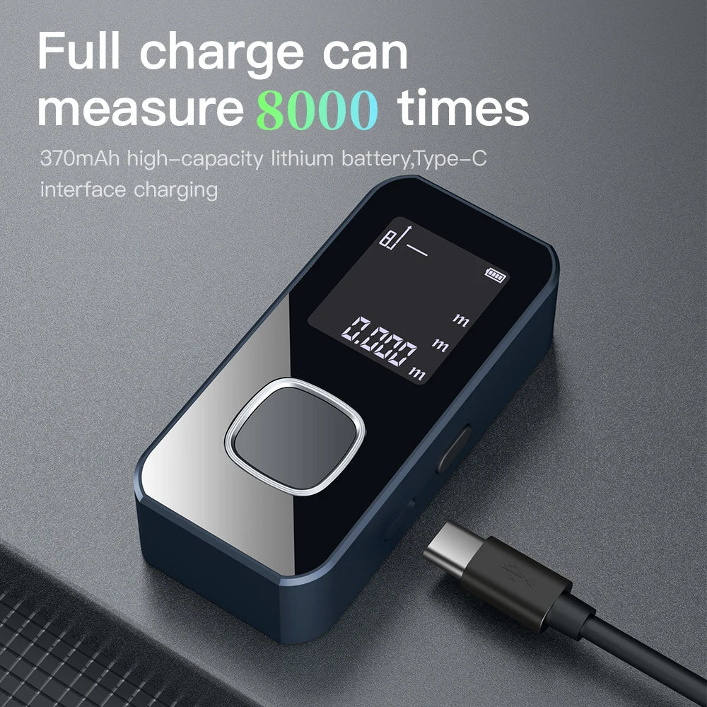 Laser Distance Meter 60M Smart Laser Rangefinder LCD Display Intelligent Range Finder Digital Ruler Laser Tape Measure
