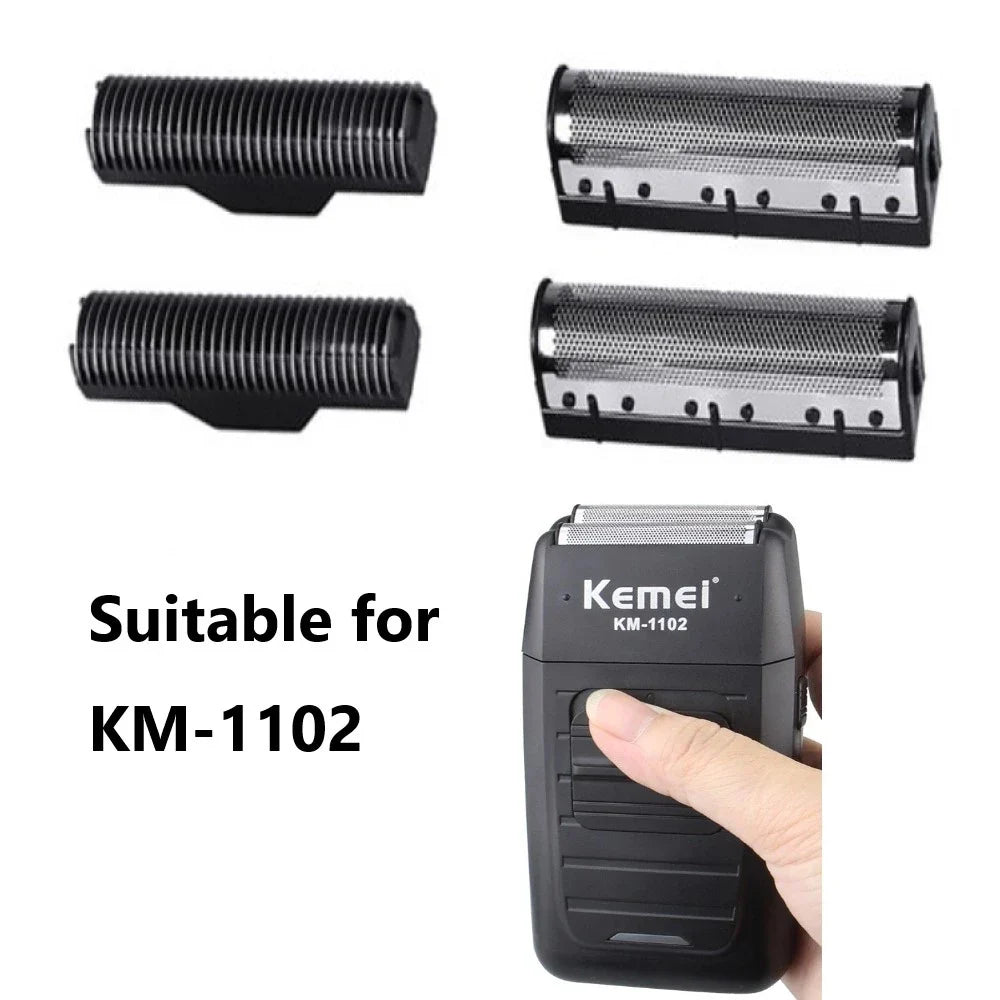 All New KEMEI KM-1102 4Pcs Hair Clipper Trimmer Shaver Replacable Knife Heads Knife Head Covers