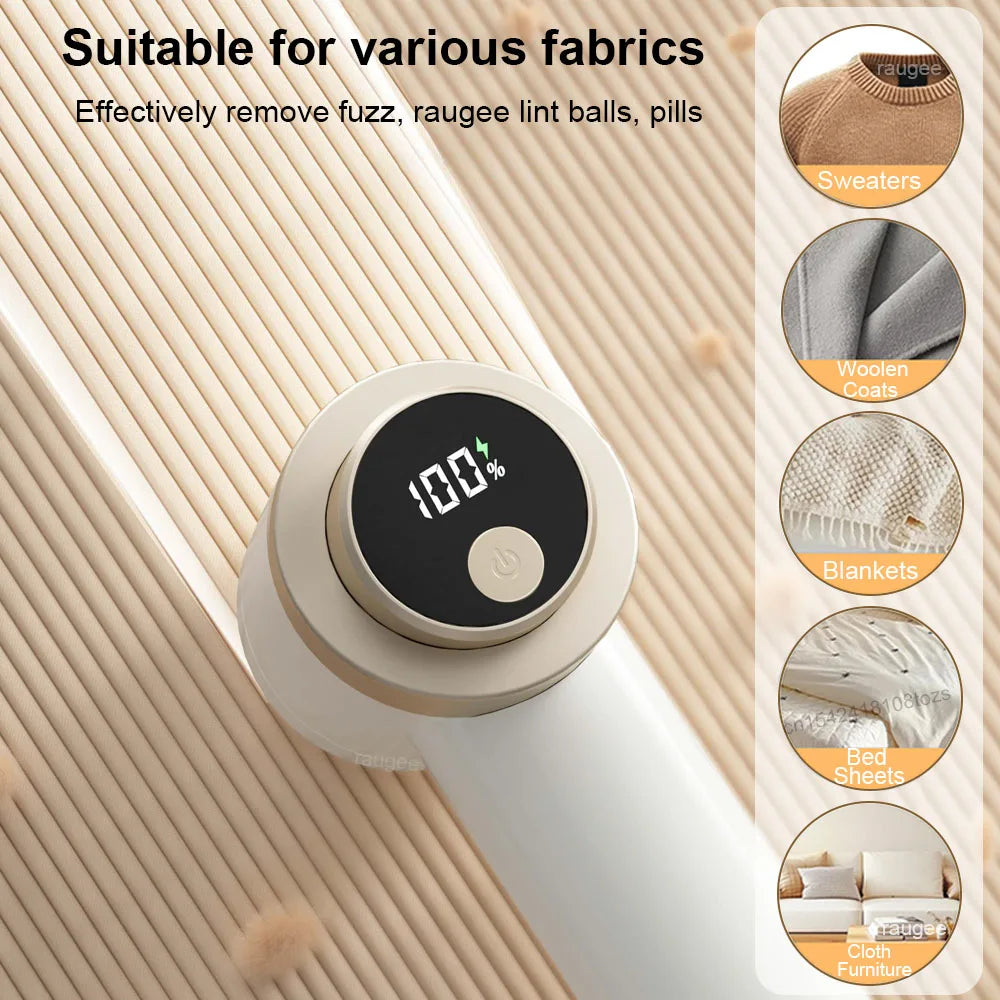 Lint Remover USB Rechargeable Electric Pellet Fluff Remover Mini Portable Sweater Hair Ball Lint Trimmer Clothes Fabric Shaver