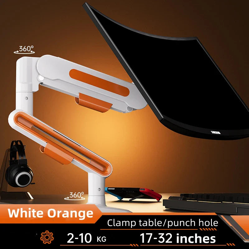 New Update Desktop Monitor Mount Bracket for 13 to 32-Inch LCD Screens Rotating Mechanical Arm Lift Base Desktop TV Screen Stand