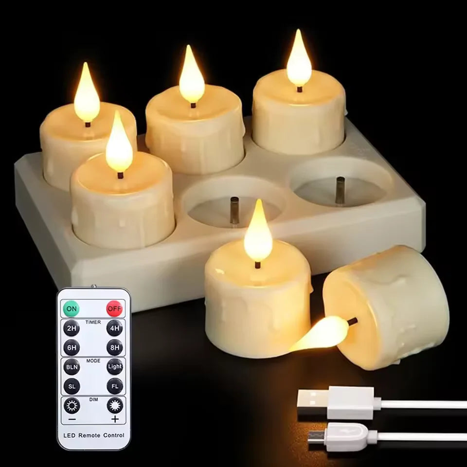 Rechargeable LED Candles With Remote Control LED Candles For Room Decor Birthday Home Decor Festival Decoration Flameless Candle