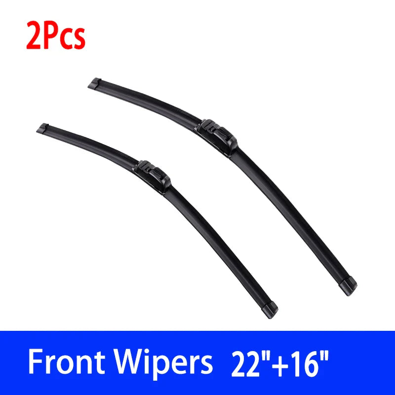 For Ford Fiesta 5 MK5 Hatchback 2003-2008 Car Wiper U-type Soft Rubber Boneless Wiper HD Quiet Durable Automotive Wiper 22"+16"