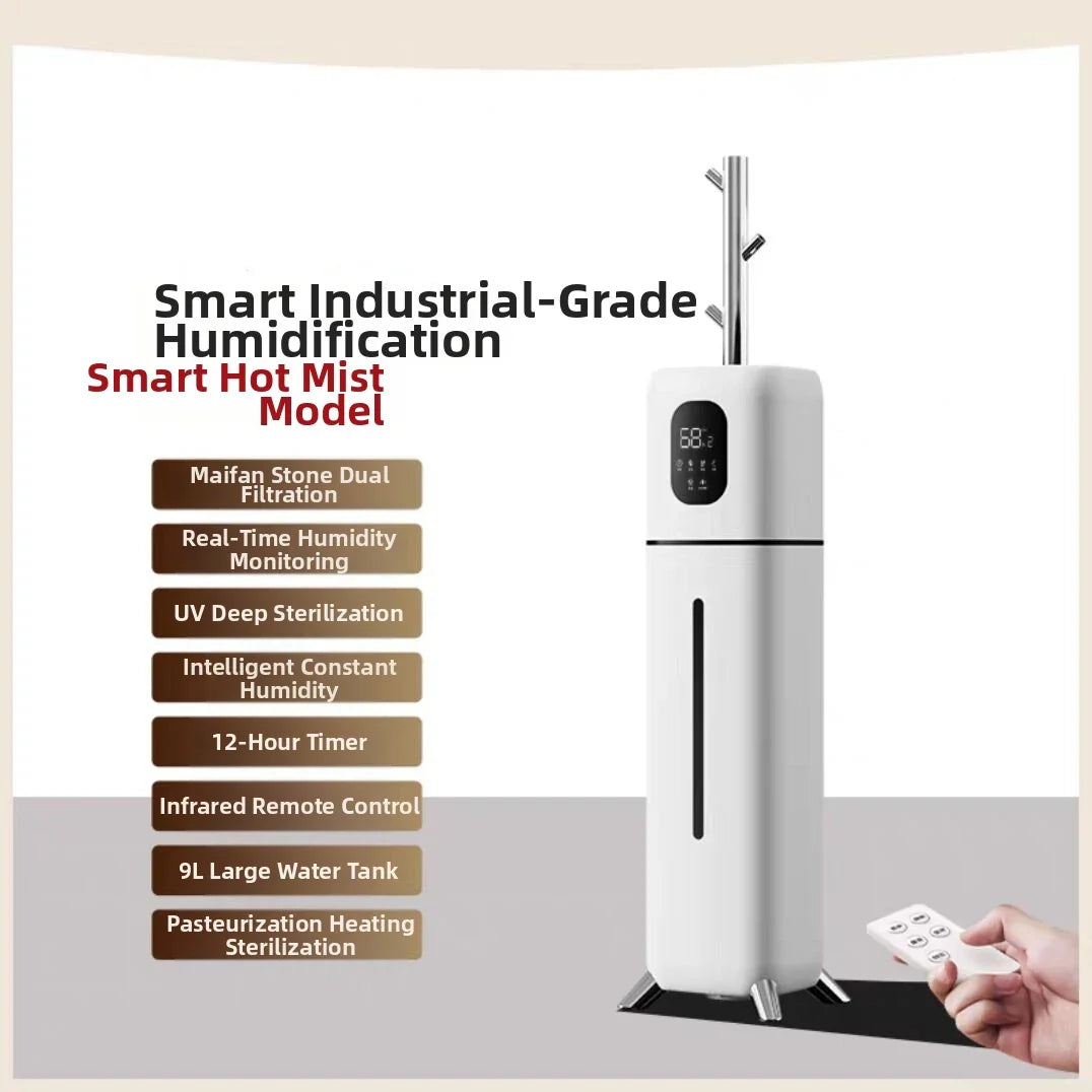 9L Ultra-Large Capacity Warm Humidifier Intelligent Constant Humidity +UV Sterilization WIFI Control Bedroom Living Room Office