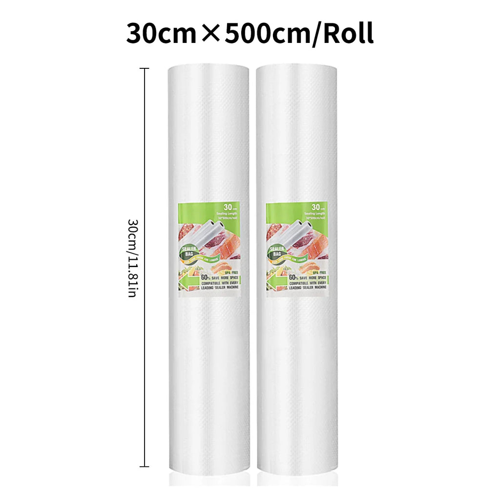 vacuum bags for food Vacuum Sealer bag Food Fresh Long Keeping 12+15+20+25+30cm*500cm Rolls/Lot bags for vacuum packer