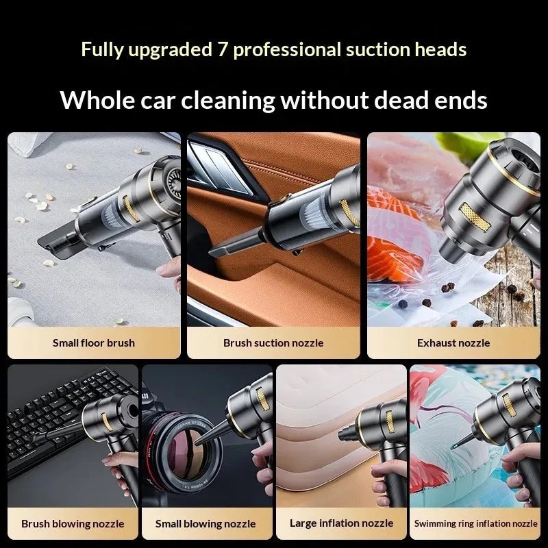 Car Vacuum Cleaner High Power Portable Handheld Wireless Brushless Motor Cleaning Machine Powerful Air Duster for Home Appliance