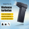 200000RPM Strong Air Blower X6/X6Pro Turbo Fan Blower Brushless Turbo Jet Fan Wireless Car Vacunm Cleaning Dust Leaves Blowing