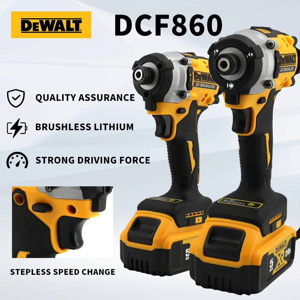 Dewalt DCF860 Lightweight Electric Screwdriver Power Tool Utilizing 20V Battery Compact And Powerful Brand Screwdriver
