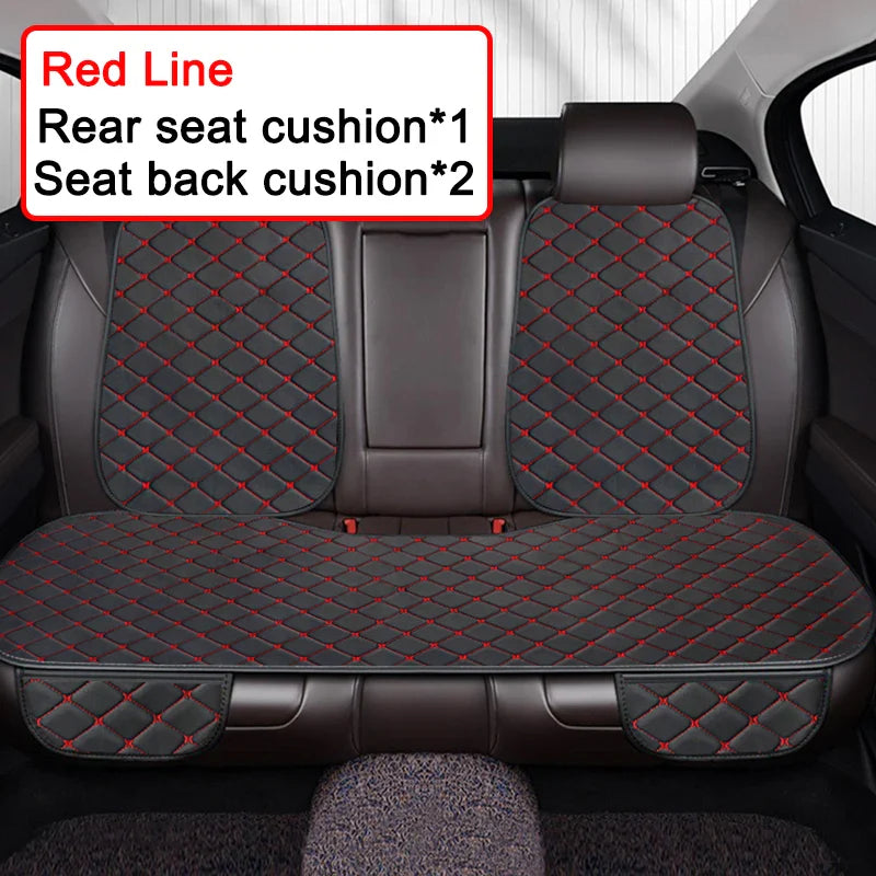 Universal Car Seat Covers Pu Leather Fashion Car Front and rear seat cushions Car Seat Protector Four Seasons Auto Accessories
