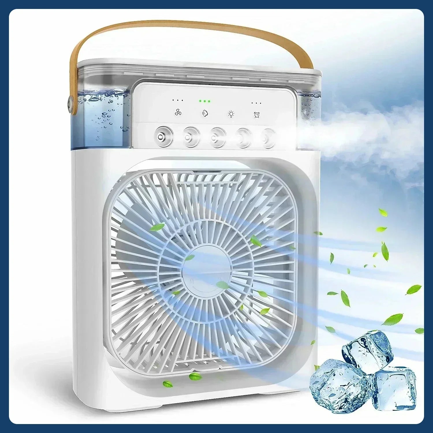 Hot Sale! Home - Portable Fan Air Conditioner: 3-in-1 Design with Humidifier USB Electric LED Night Light
