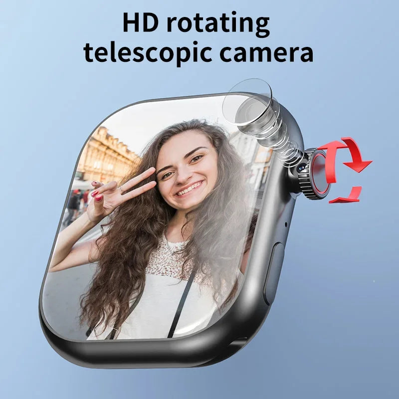New VP19 Android Smart Watch Global Version Wifi GPS 4G 5G Full Network SIM Card Rotating Camera Video Call Google Play Adults