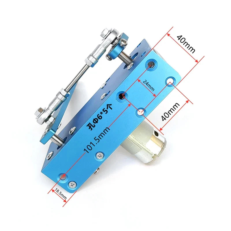 20-120 Degree Gear Motor Automatic Wobbler Machine DC 12V 24V DIY Design DC Reciprocating Rocking Motor Swing Angle Adjustable