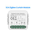 GIRIER Tuya Smart ZigBee/Wi-Fi RF433 Curtain Switch Module for Electric Roller Shutter Blind Motor 1/2CH Works Alexa Hey Google