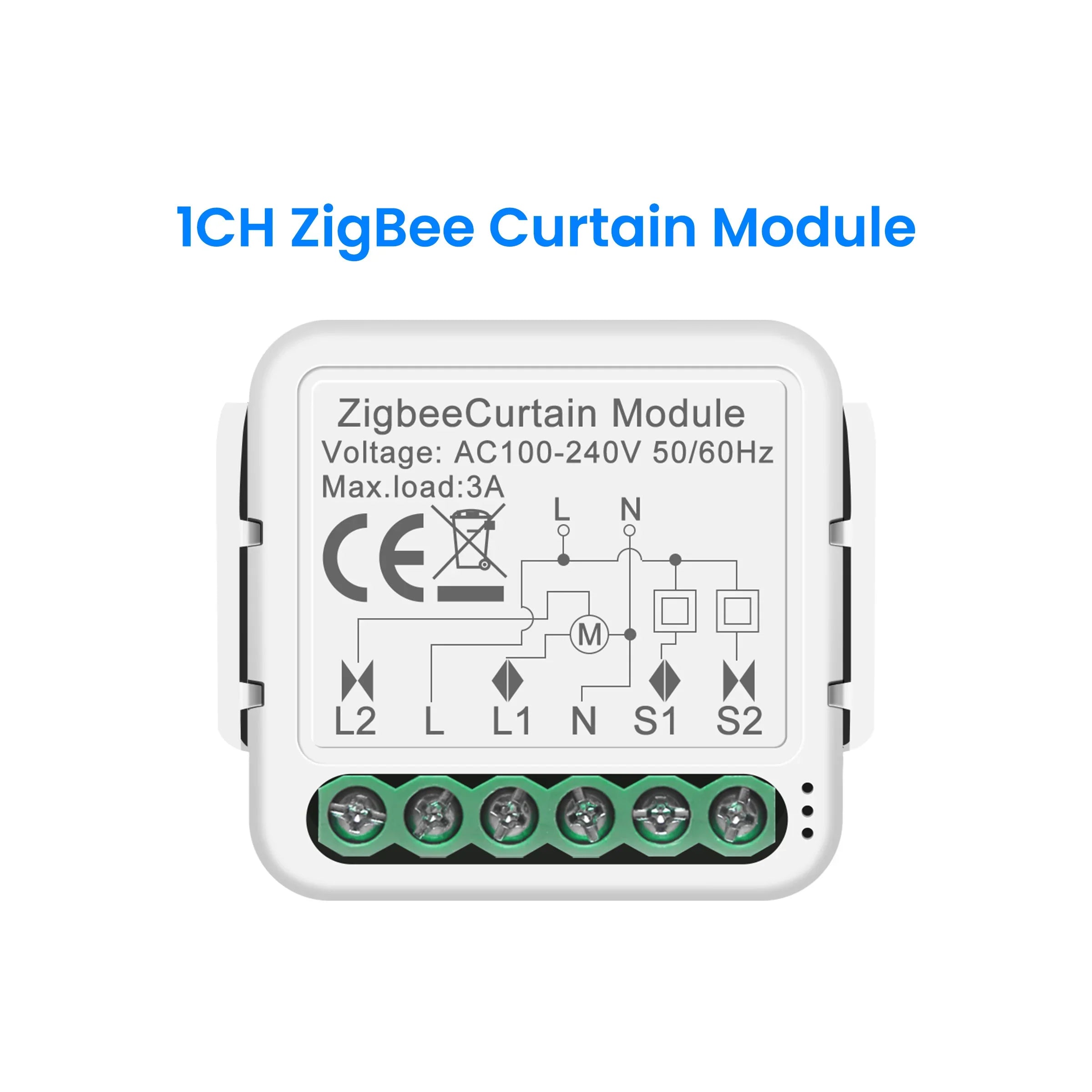 GIRIER Tuya Smart ZigBee/Wi-Fi RF433 Curtain Switch Module for Electric Roller Shutter Blind Motor 1/2CH Works Alexa Hey Google