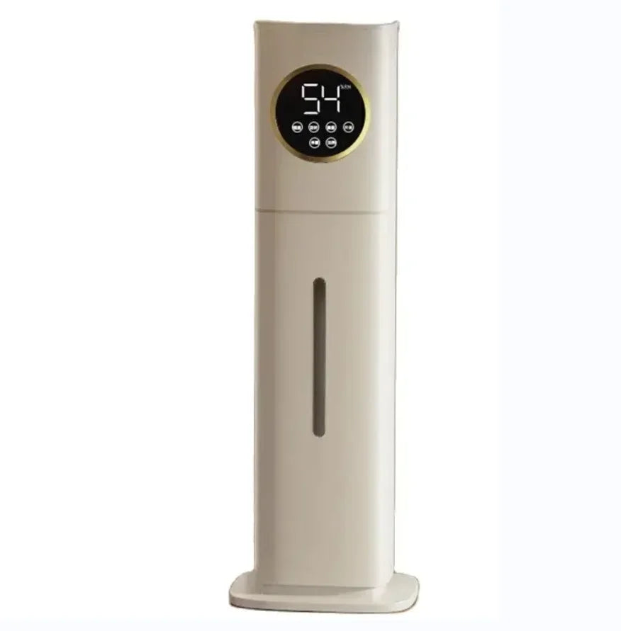 220V Electric Humidifier 8L Capacity Floor-type Air Purifier Mist Maker Intelligent Touch Screen Adjustable Aromatherapy Fog