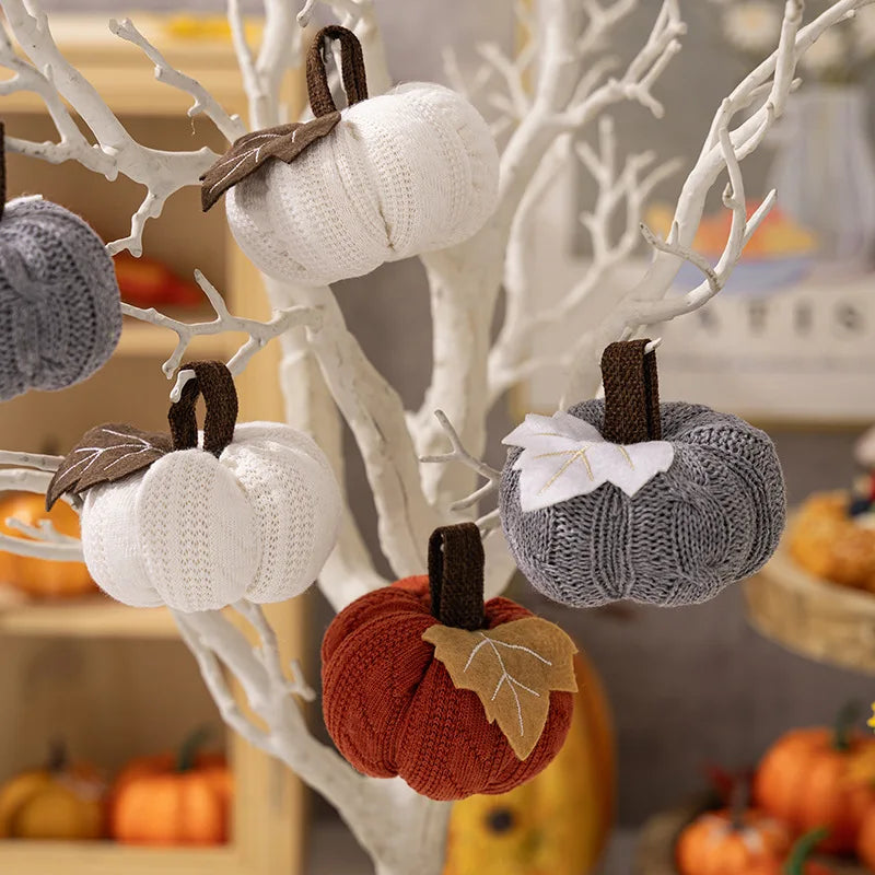  Artificial Pumpkin Halloween Decoration Mini Fake Simulated Pumpkin Autumn Harvest Party Decor Thanksgiving Kid Gift Props