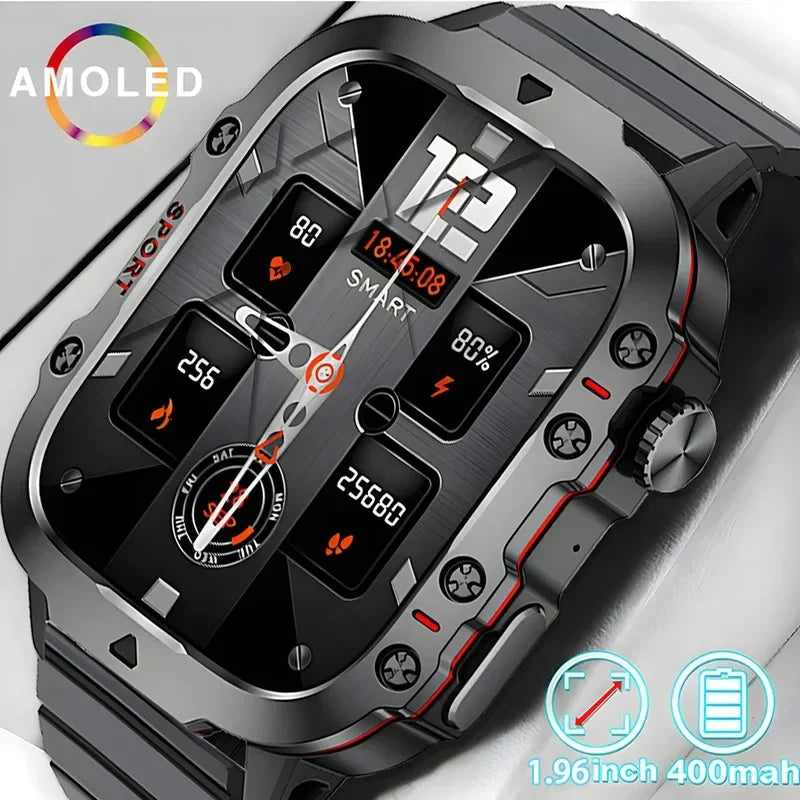 2026 New GPS Outdoor Sports Smart Watch Men Compass barometer Bluetooth call Health Monitoring Smartwatch For IOS Android Gift