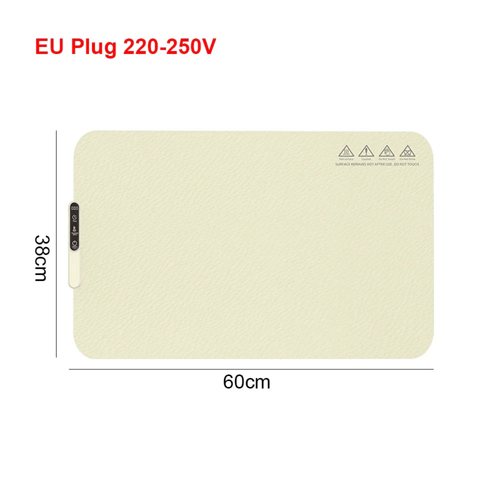 Electric Warming Tray Foldable Silicone Warming Mat Fast Heating Keep Food Hot Constant Mat Food Warming Tray 6 Temp Setting