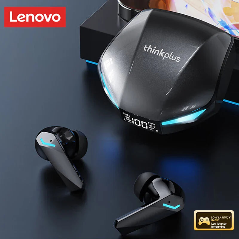 Original Lenovo XT53 Bluetooth V5.4 Earphones LED Power Display Gaming Headphones Waterproof Anti-sweat Upgraded Wireless Earbud