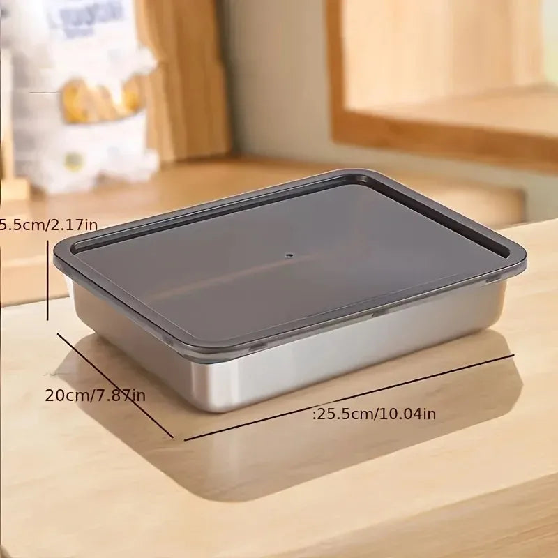 2026 5pcs Stainless Steel Food Storage Set - Leak - Proof Lids Durable & Easy  Sandwiches Fruits - Great for Home Parties