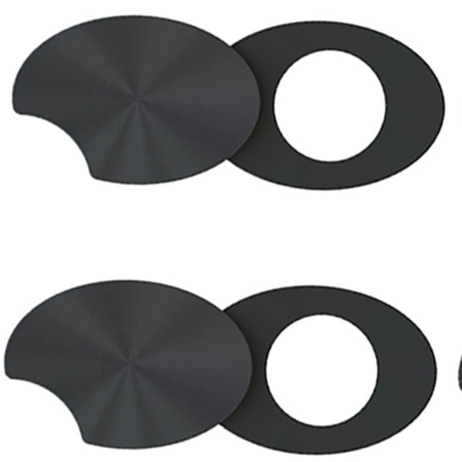 Smart Glasses LED Light Blocking Stickers Fit for Meta Sliding Reusable Adhesive Eyeglass Camera Cover Black