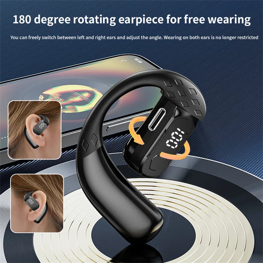 Wireless Bluetooth Headphones With Microphone Air Conduction Earphones Handsfree Noise Canceling Headset For Driving Audifonos