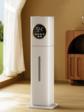 220V Electric Humidifier 8L Capacity Floor-type Air Purifier Mist Maker Intelligent Touch Screen Adjustable Aromatherapy Fog